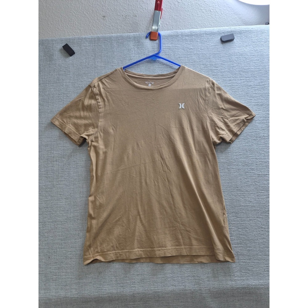 Hurley Everyday Ss T Shirt Mens Small Brown Logo Cotton Crew Neck Casual Outdoor - Picture 1 of 7